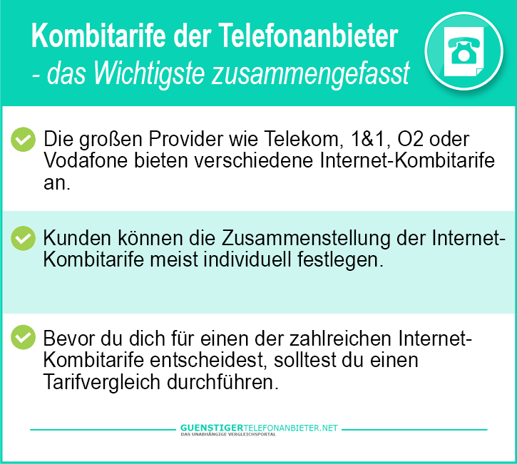 Online Telefonanbieter Kombitarife