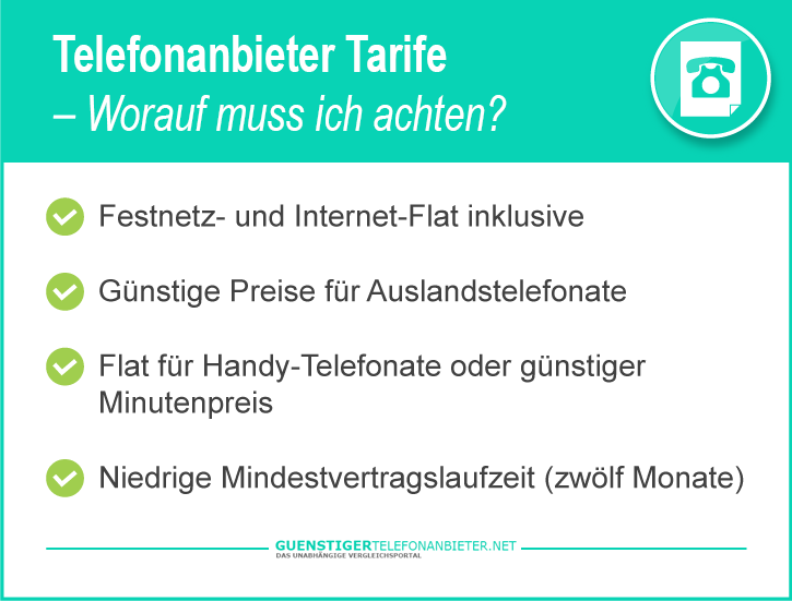 Online Telefonanbieter Tarife