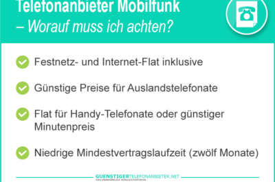 Telefonanbieter Mobilfunk 2026: Vergleich von Anbieter & Tarifen
