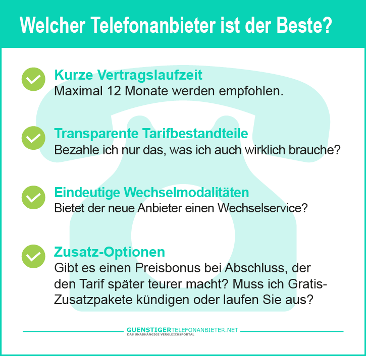 Welcher Telefonanbieter ist der beste