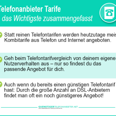 Telefonanbieter Tarife 2026 – günstige Anbieter für DSL & Festnetz